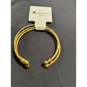 Charlotte & Anna Bundle Of 3 Bracelets Gold Tone NWT